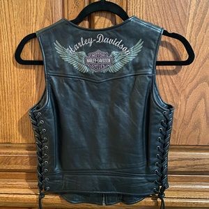 Authentic Harley Davidson leather vest. Women’s XS.